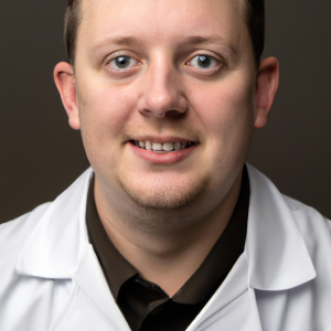 a professional and visually appealing image of a young happy smiling caucasian doctor with white teeth