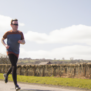 a professional appealing image of a caucasian man or woman jogging on a sunny day 9 1 300x300